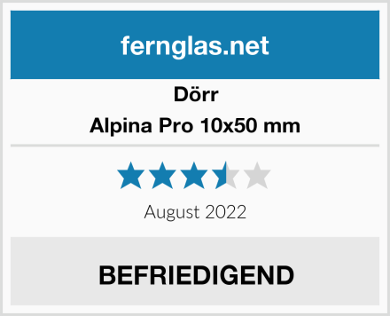 Dörr Alpina Pro 10x50 mm Test