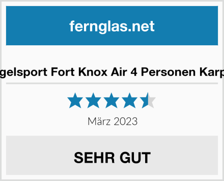  MK-Angelsport Fort Knox Air 4 Personen Karpfenzelt Test