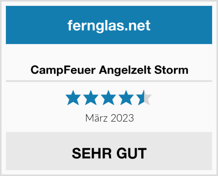  CampFeuer Angelzelt Storm Test