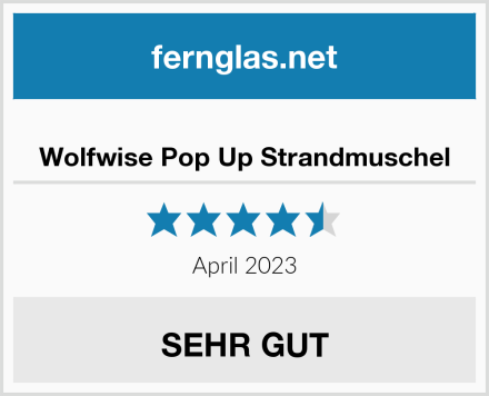  Wolfwise Pop Up Strandmuschel Test