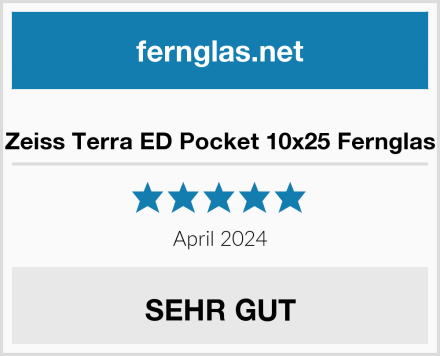  Zeiss Terra ED Pocket 10x25 Fernglas Test