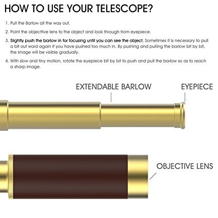 Taschenteleskop Teleskop Fernglas 8 fach verstärkt 